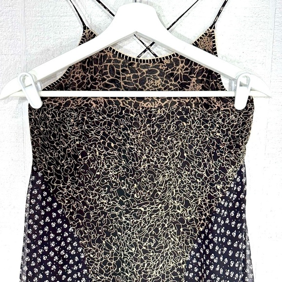 Free people patch work chiffon a line maxi dress size 0 - Picture 3 of 10